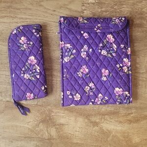 Vera Bradley Purple Floral Quilted Set